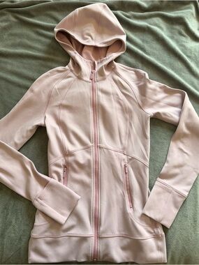 Lululemon Align Full Zip Hoodie Jacket Light Pink Size 4